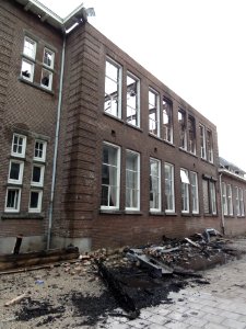 RK.Kweekschool Groesbeekseweg 152 Nijmegen na brand 1-1-2014 (03)