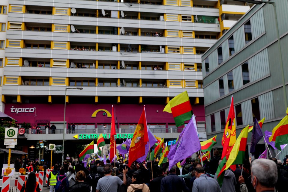 Riseup4Rojava demonstration Berlin 2020-06-20 49