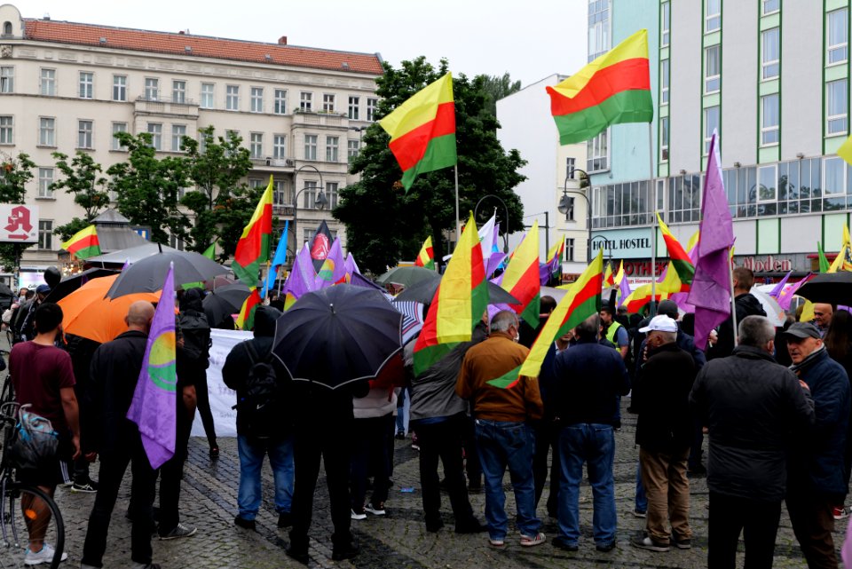 Riseup4Rojava demonstration Berlin 2020-06-20 12