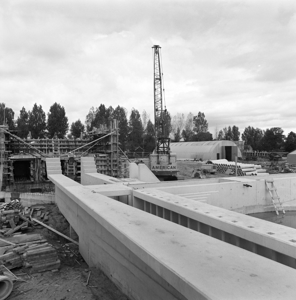 Rioolwaterzuiveringsinstallaties, aanbouw, Utrecht, Bestanddeelnr 167-0037