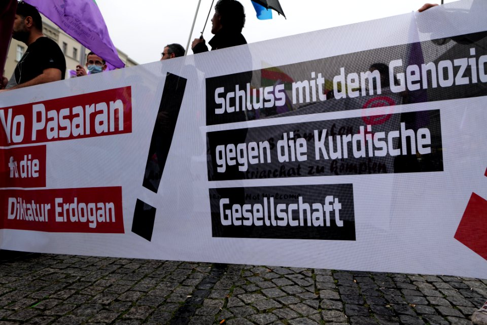 Riseup4Rojava demonstration Berlin 2020-06-20 16