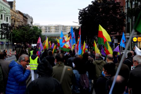 Riseup4Rojava demonstration Berlin 2020-06-20 45