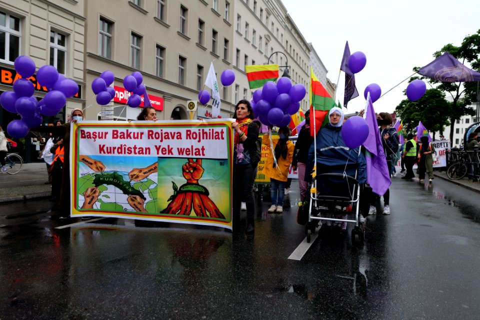 Riseup4Rojava demonstration Berlin 2020-06-20 28
