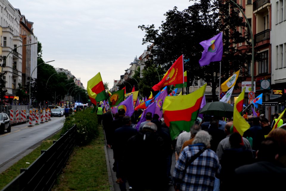 Riseup4Rojava demonstration Berlin 2020-06-20 34