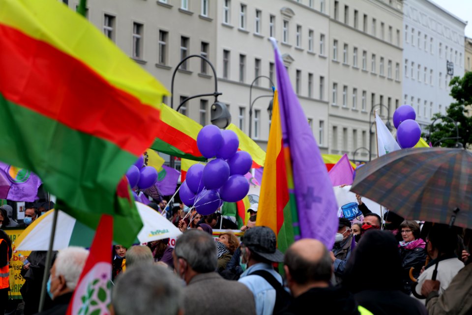 Riseup4Rojava demonstration Berlin 2020-06-20 24