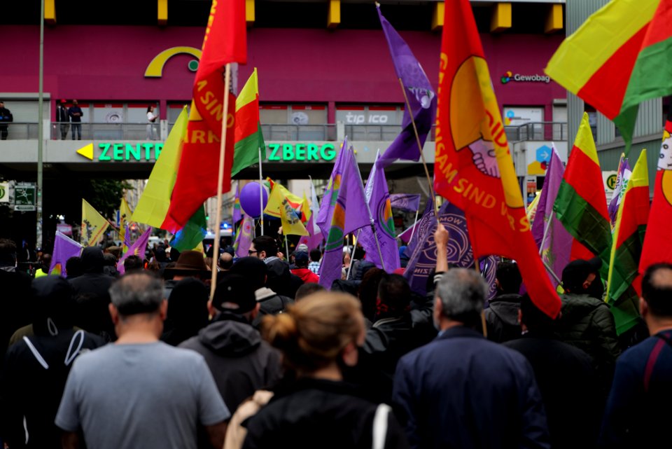 Riseup4Rojava demonstration Berlin 2020-06-20 48