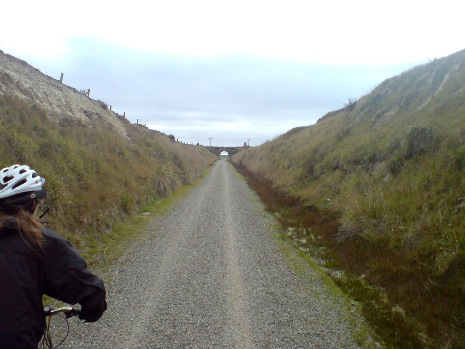 Riding Towards Ranfurly On Grey Day