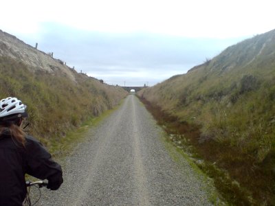 Riding Towards Ranfurly On Grey Day