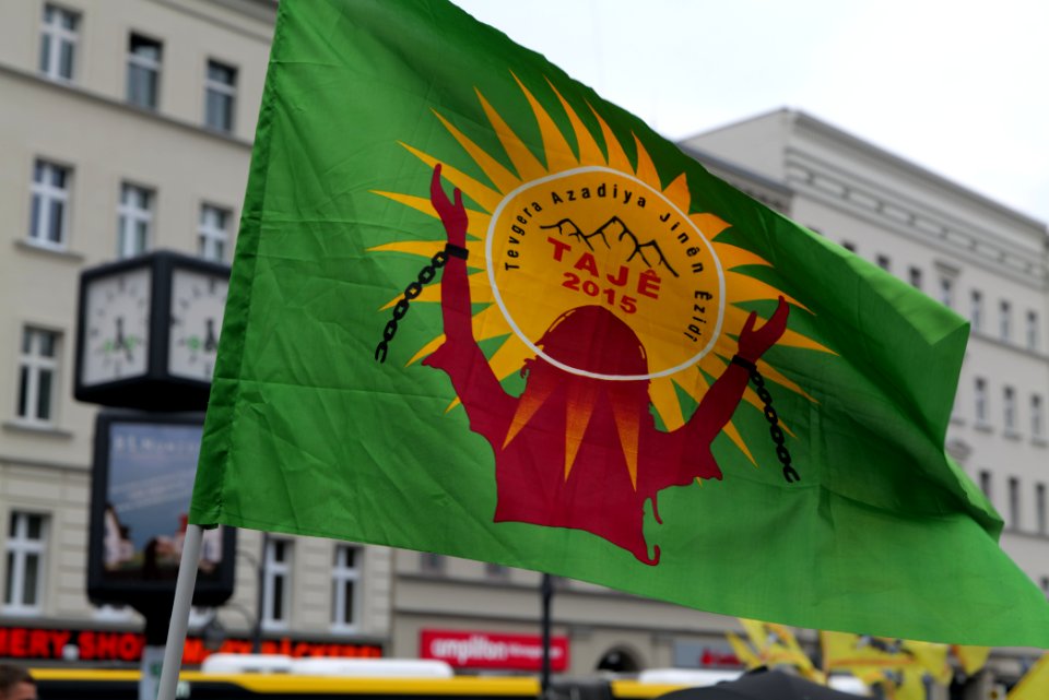 Riseup4Rojava demonstration Berlin 2020-06-20 03