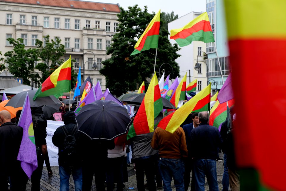 Riseup4Rojava demonstration Berlin 2020-06-20 13