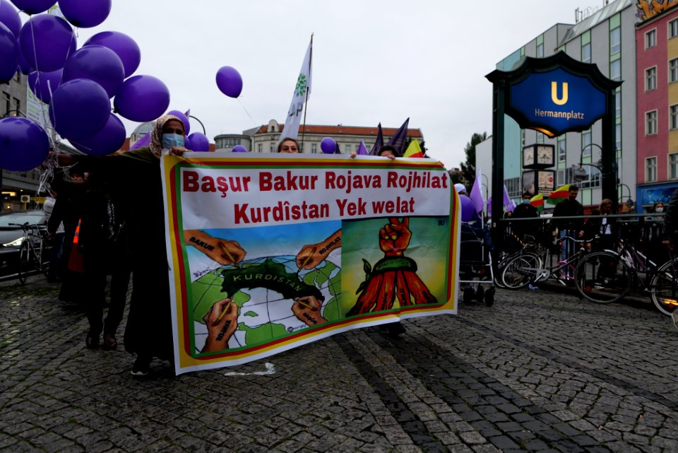 Riseup4Rojava demonstration Berlin 2020-06-20 27