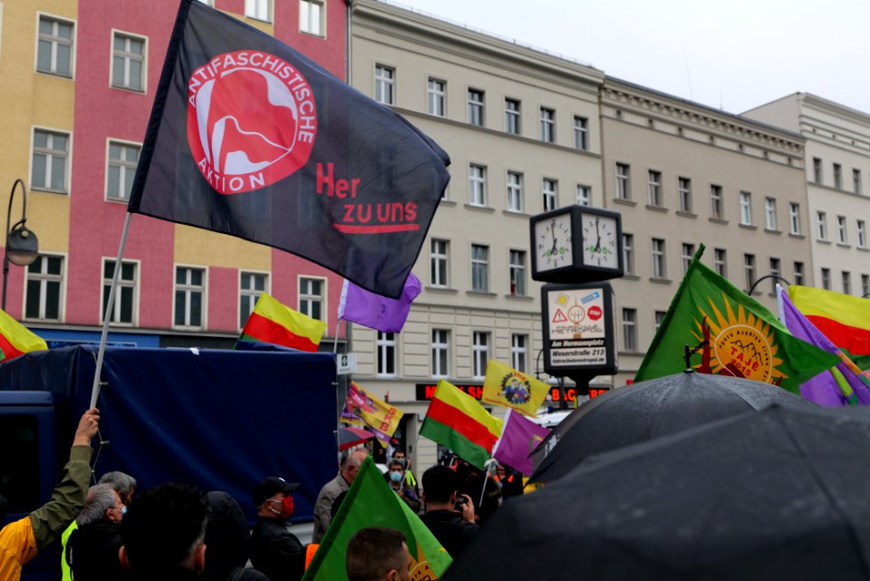 Riseup4Rojava demonstration Berlin 2020-06-20 21