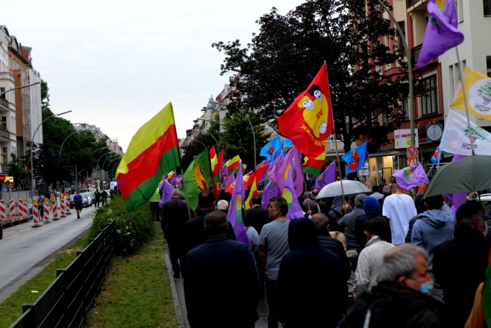 Riseup4Rojava demonstration Berlin 2020-06-20 33
