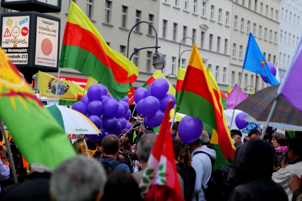 Riseup4Rojava demonstration Berlin 2020-06-20 23