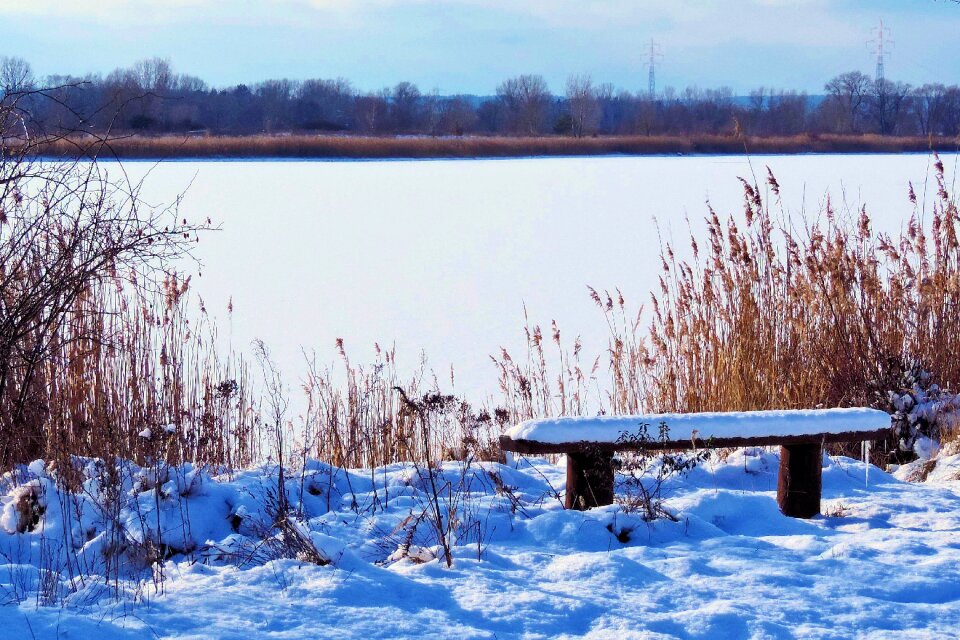 Bank winter impressions wintry