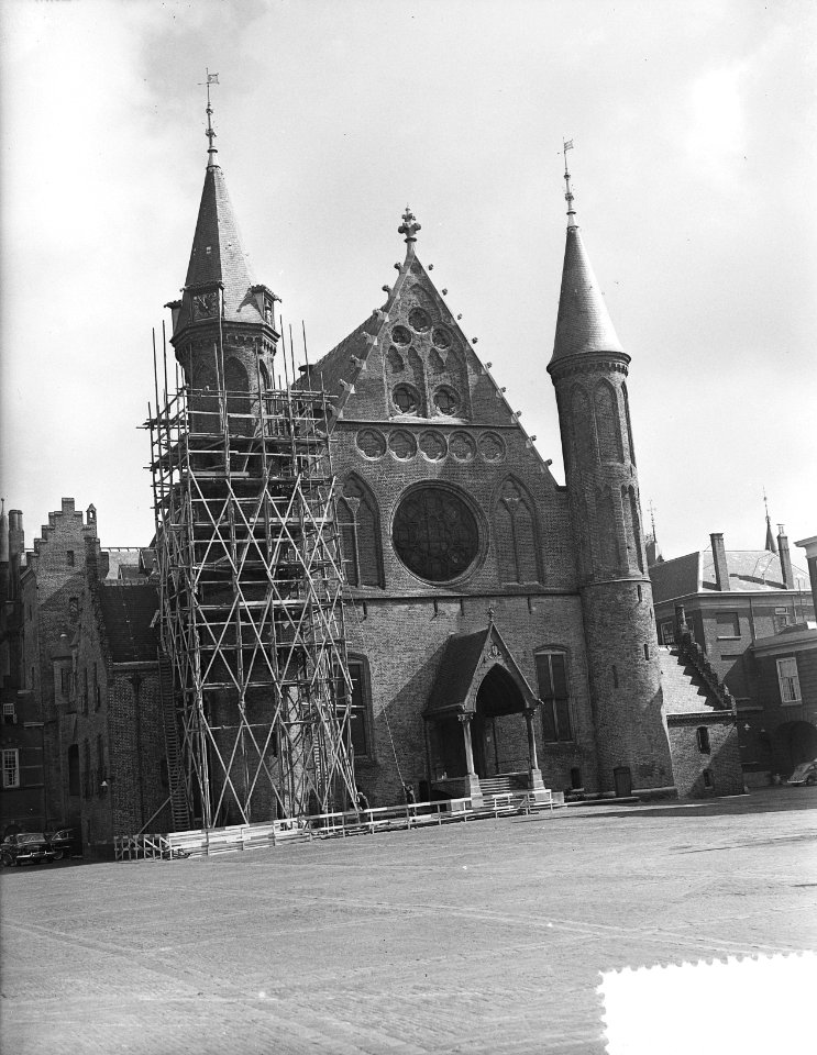 Ridderzaal Binnenhof Torentje in reparatie, Bestanddeelnr 907-0468