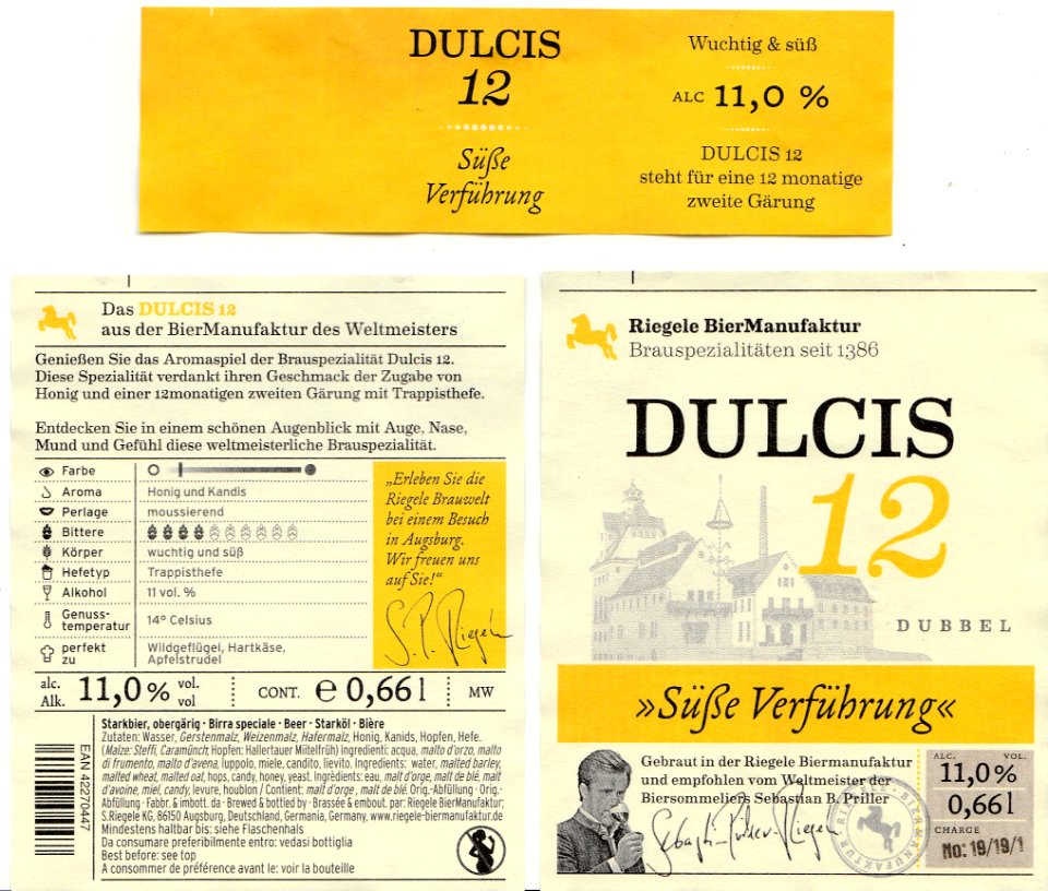Riegele Biermanufaktur - Dulcis 12 Dubble