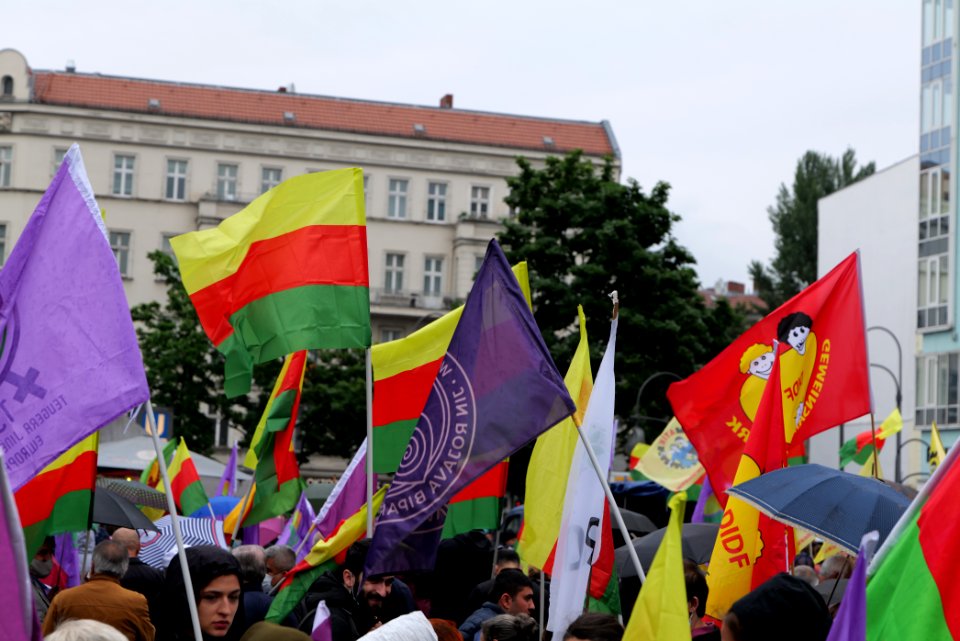 Riseup4Rojava demonstration Berlin 2020-06-20 05