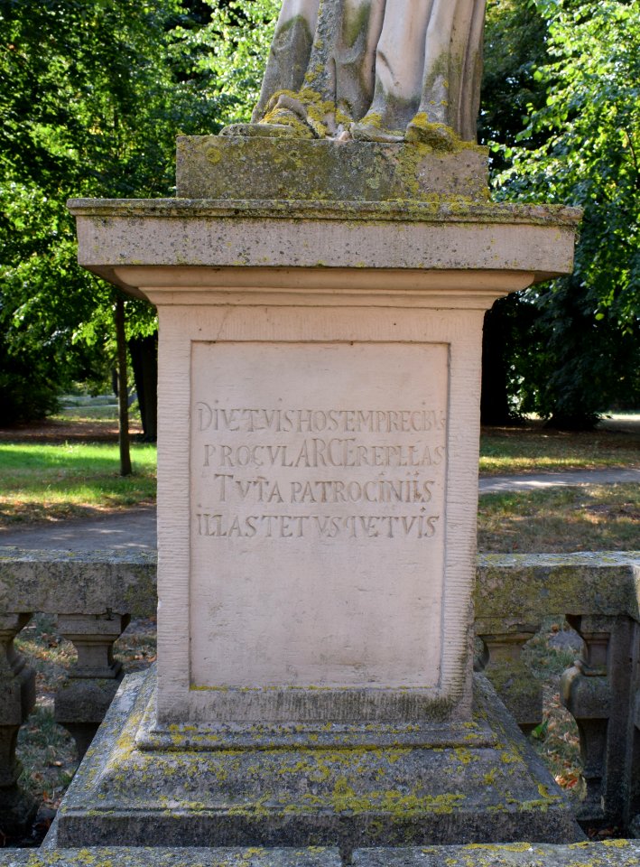 Rietberg - Nepomuk-Statue - Inschrift - 2