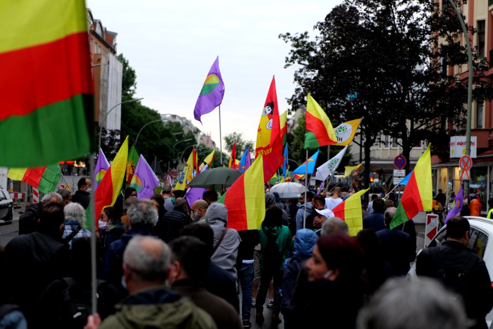 Riseup4Rojava demonstration Berlin 2020-06-20 35