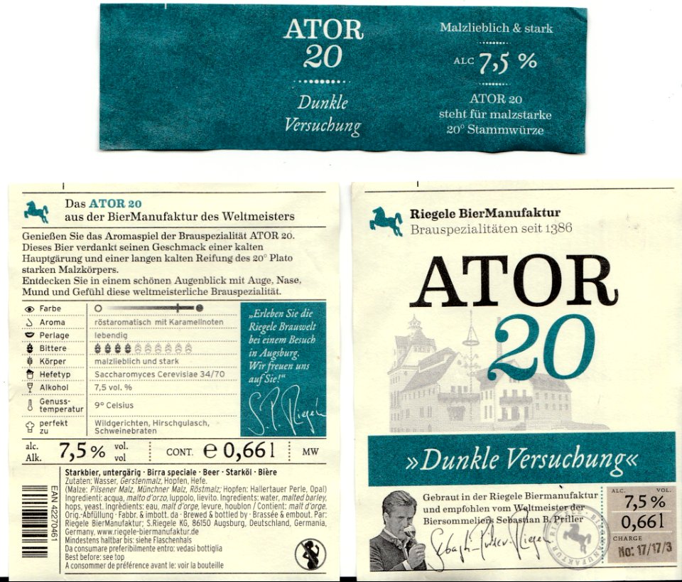 Riegele Bier-Manufaktur - Ator 20