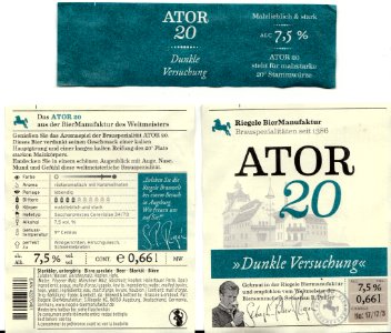 Riegele Bier-Manufaktur - Ator 20
