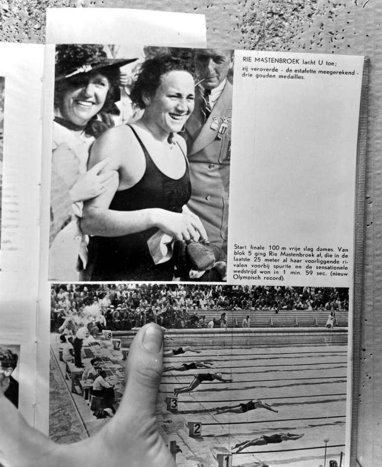 Rie Mastenbroek (zwemster) bij Olympische Spelen in 19, Bestanddeelnr 925-3519