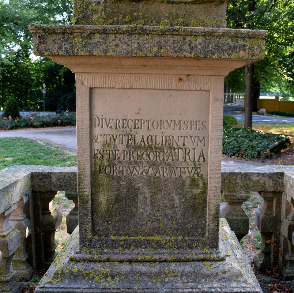Rietberg - Nepomuk-Statue - Inschrift - 3