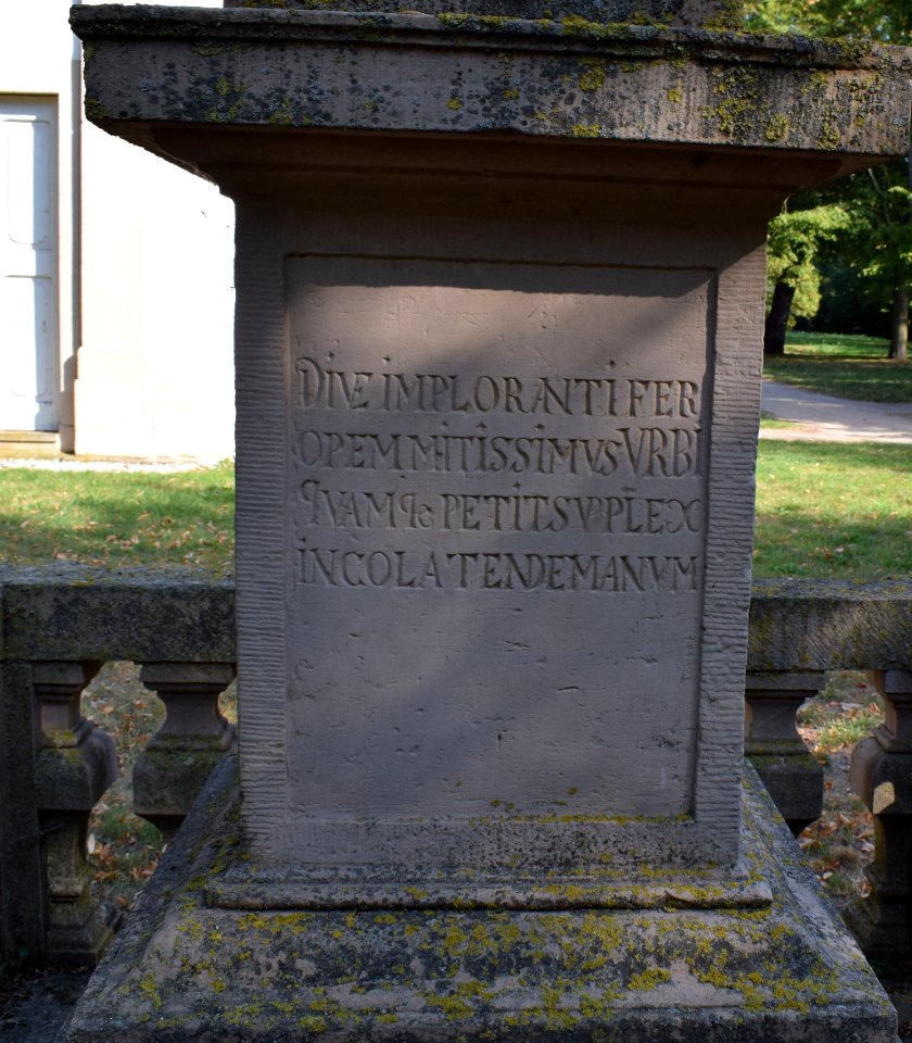 Rietberg - Nepomuk-Statue - Inschrift - 4