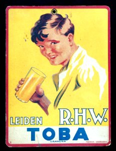 RHW TOBA Orangina old advertising sign