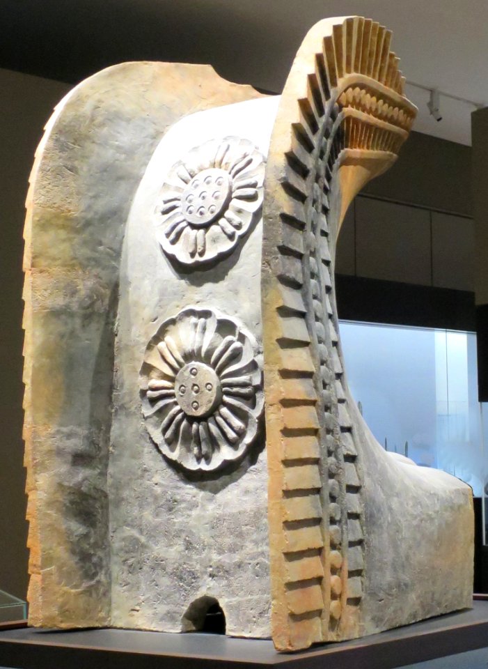 Ridge-end ornament, Asuka-Nara period, 7th- 8th century, Tosaka-dera