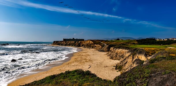 Ocean beach seashore
