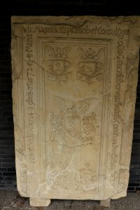 Rheda - Evangelischer Friedhof - Grabplatte Otto Georgius Bucksülber