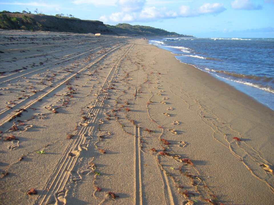 Deserted beach buggy loneliness