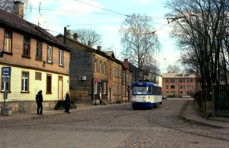 Riga tram 30689 2020-03 Tipografijas street photo