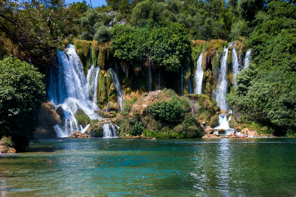 Nature stream landscape