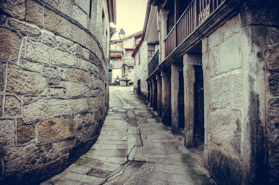 Urban landscape houses old