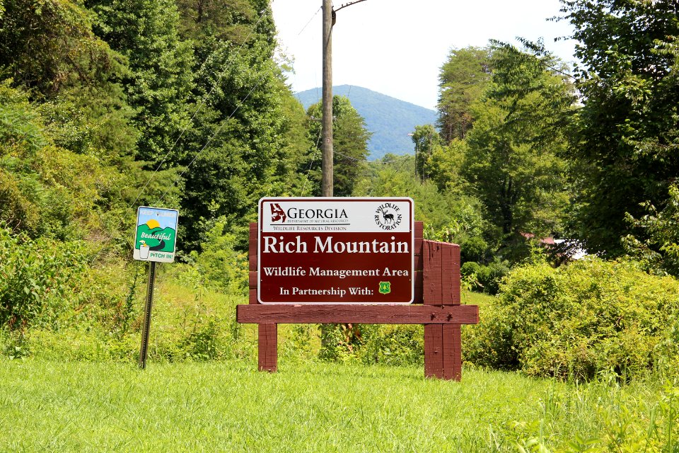 Rich Mountain Wilderness sign