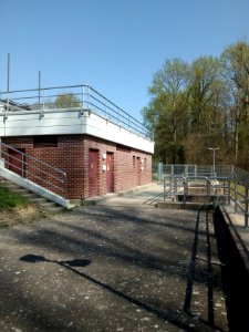 Rheinniederungskanal (Areko), Schöpfwerk bei Wintersdorf