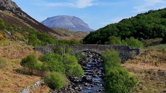 Riconich River, Bridge and Mount Arkle