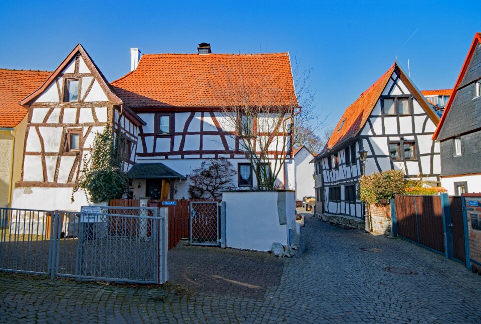 Historic center truss fachwerkhaus