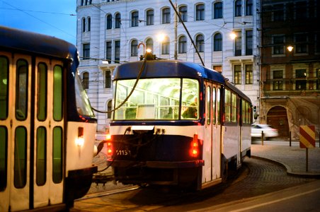Riga tram Tatra T3 back 2020-03 photo