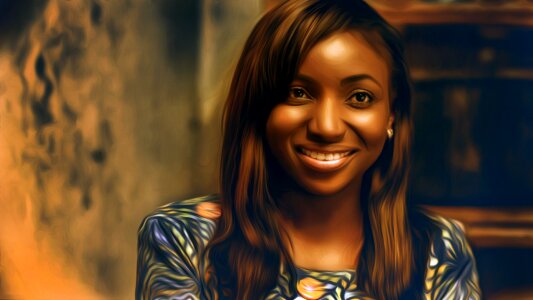 Beautiful african woman