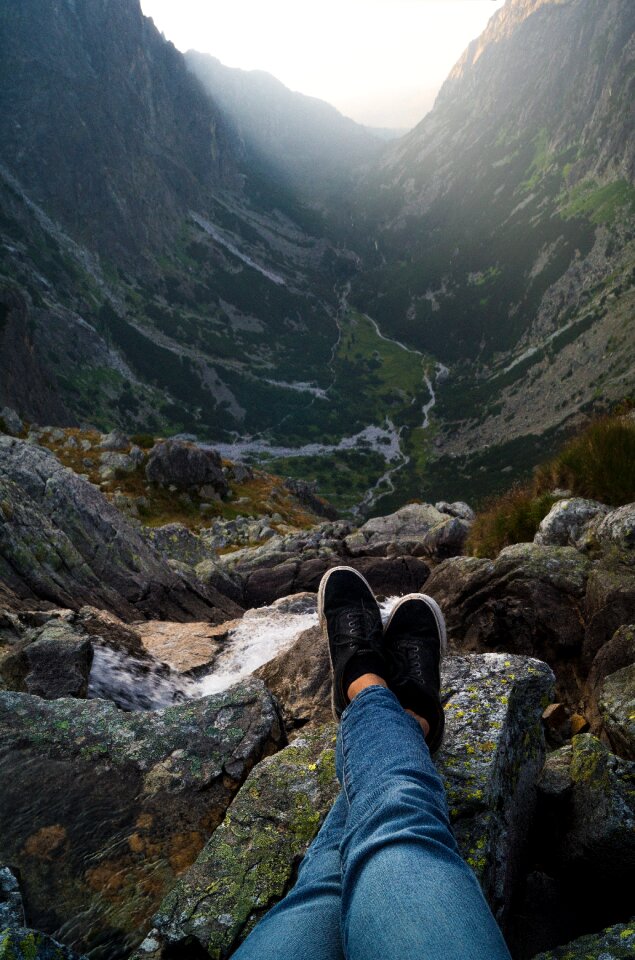 Hiking high river