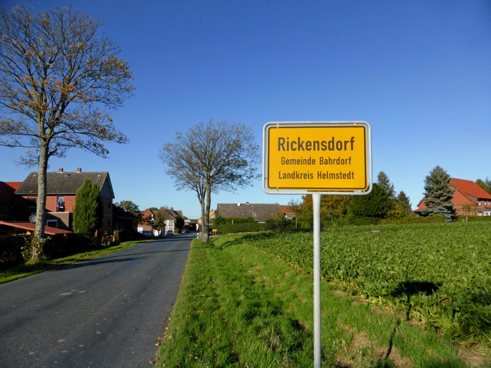 Rickensdorf Ortsschild