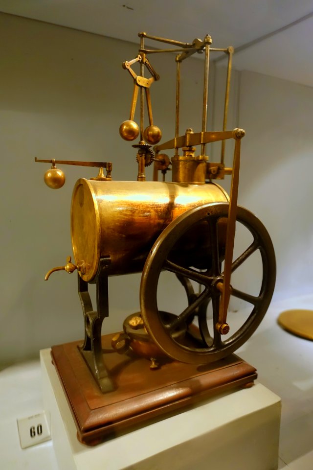 Richard Trevithick's steam engine, E. M. Clarke, London, 1840-1851 - Museu da Ciência da Universidade de Coimbra - University of Coimbra - Coimbra, Portugal - DSC09157