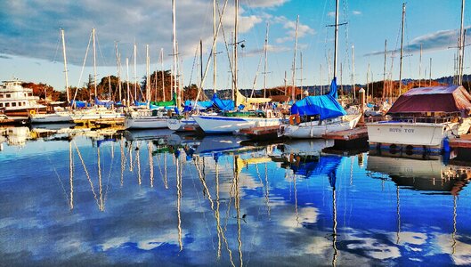 Port bay reflection