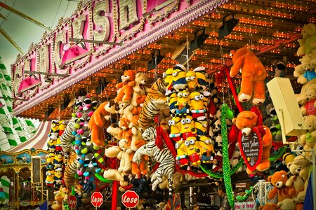 Colorful lights fairground