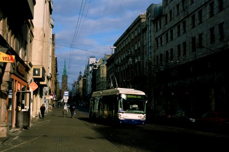 Riga trolleybus 19857 2020-03 Gertrudes street