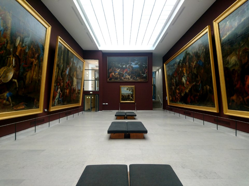Salle de l'Histoire d'Alexandre par Charles Le Brun, Peintures françaises, Musée du Louvre, vue 2